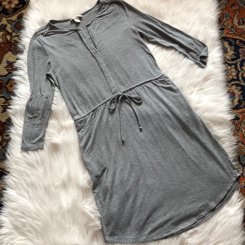 Kenar Gray Drawstring Dress Size M